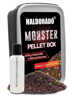 Haldorádó Monster Pellet Box Tuna & Bloodworm 400g+100ml