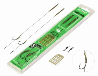 Zfish Návazec Curve Shank Carp Rig #4 /20 cm/2 ks