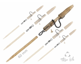 Zfish Závěsky Heavy Duty Clip Complete Pin Set 60 mm /5 ks