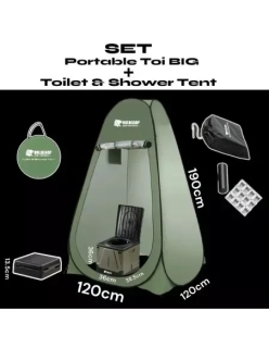 Holdcarp Přenosná Toaleta Portable Toi Big + přístřešek Toilet & Shower Tent