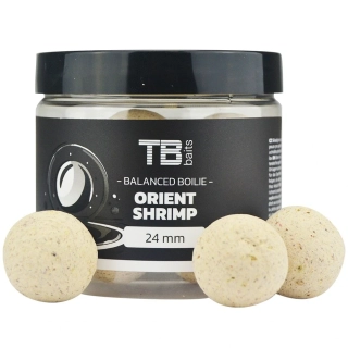 TB Baits Vyvážené Boilie Balanced White Edition + Atraktor Orient Shrimp 24mm/100g