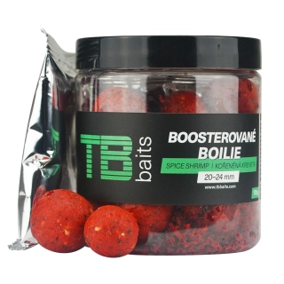 TB Baits Boosterované Boilie Spice Shrimp 20-24mm/120g