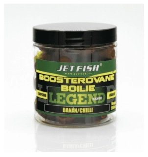 Jet Fish Legend Range Boostrované boilies Banán/Chilli 20mm/250ml