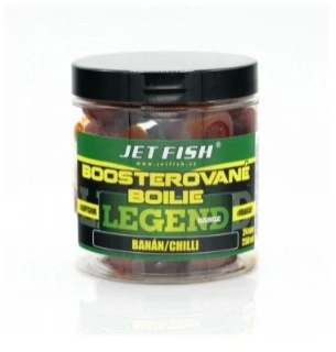 Jet Fish Legend Range Boostrované boilies Banán/Chilli 24mm/250ml
