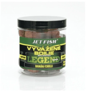 Jet Fish Legend Range Vyvážené boilies Banán/Chilli 24mm/250ml