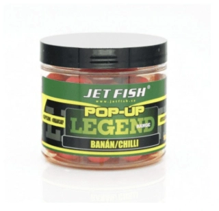 Jet Fish Legend Range Pop Up boilies Banán/Chilli 16mm/60g