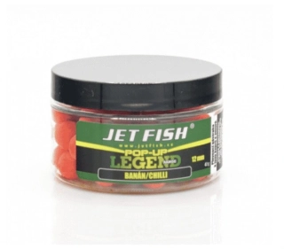 Jet Fish Legend Range Pop Up boilies Banán/Chilli 12mm/40g