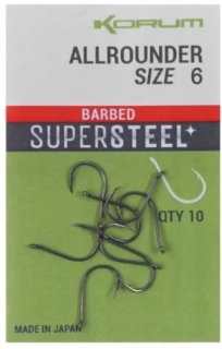 Korum Háčky Allrounder Hooks barbed /10 ks