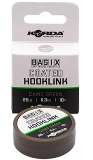 Korda Návazcová šňůrka Basix Coated Hooklink Camo Green 25lb/10m