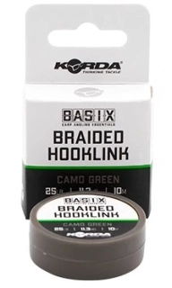 Korda Návazcová šňůrka Basix Braided Hooklink Camo Green 25lb/10m