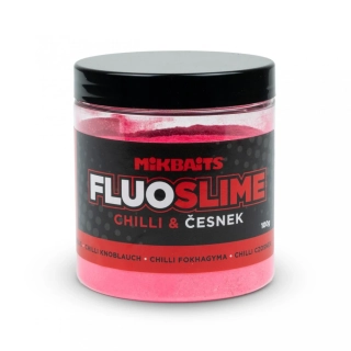 Mikbaits Fluo slime obalovací Chilli Česnek 100g